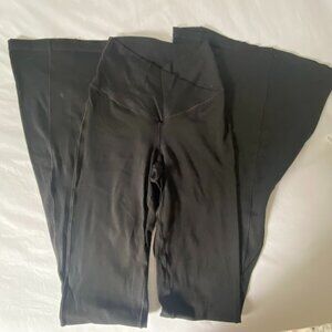 Offline by Aerie Cross Waist Flare Leggings in Black